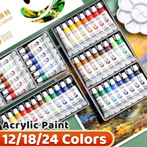Acrylic Paint Set 12/18/24 Colors