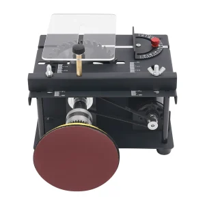 200W Mini Table Saw with Angle Guide & Polishing