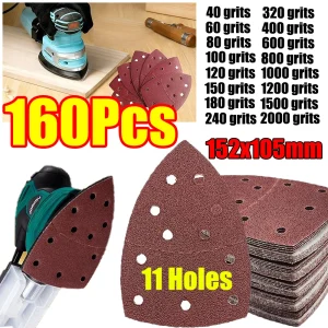 1-160Pcs Mouse Sander Sandpaper
