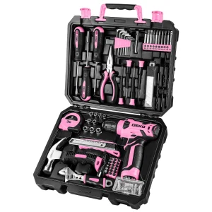 126Pcs Power Tool Combo Kits with 8V Cordless Drill