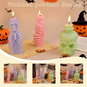 Three Types Of Halloween Resin Silicone Molds